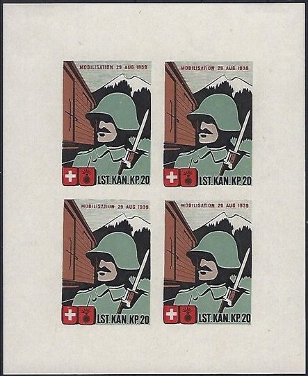 Schweiz Suisse Switzerland Soldatenmarken Eisenbahn Soldier Stamps Railway Lst Kan Kp 20.jpg